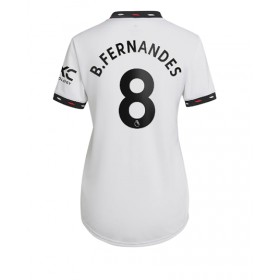 Damen Fußballbekleidung Manchester United Bruno Fernandes #8 Auswärtstrikot 2022-23 Kurzarm